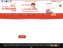 Tablet Screenshot of campinglarosaleda.com